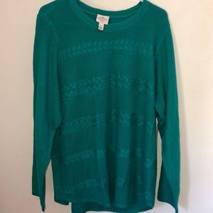 St Johns Bay Light Weight Sweater 1X